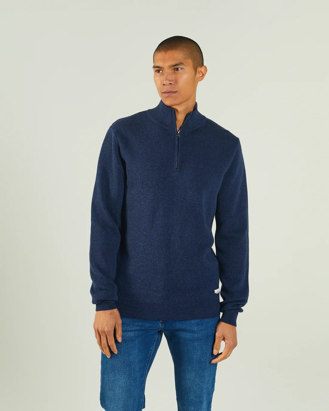 Colter Half Zip Space Blue Marl