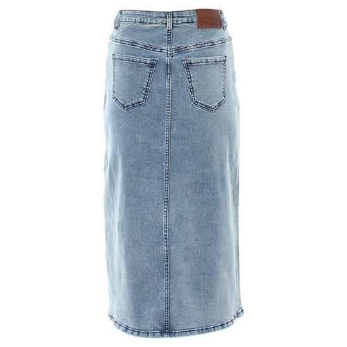 Maria Denim Skirt Ice Blue