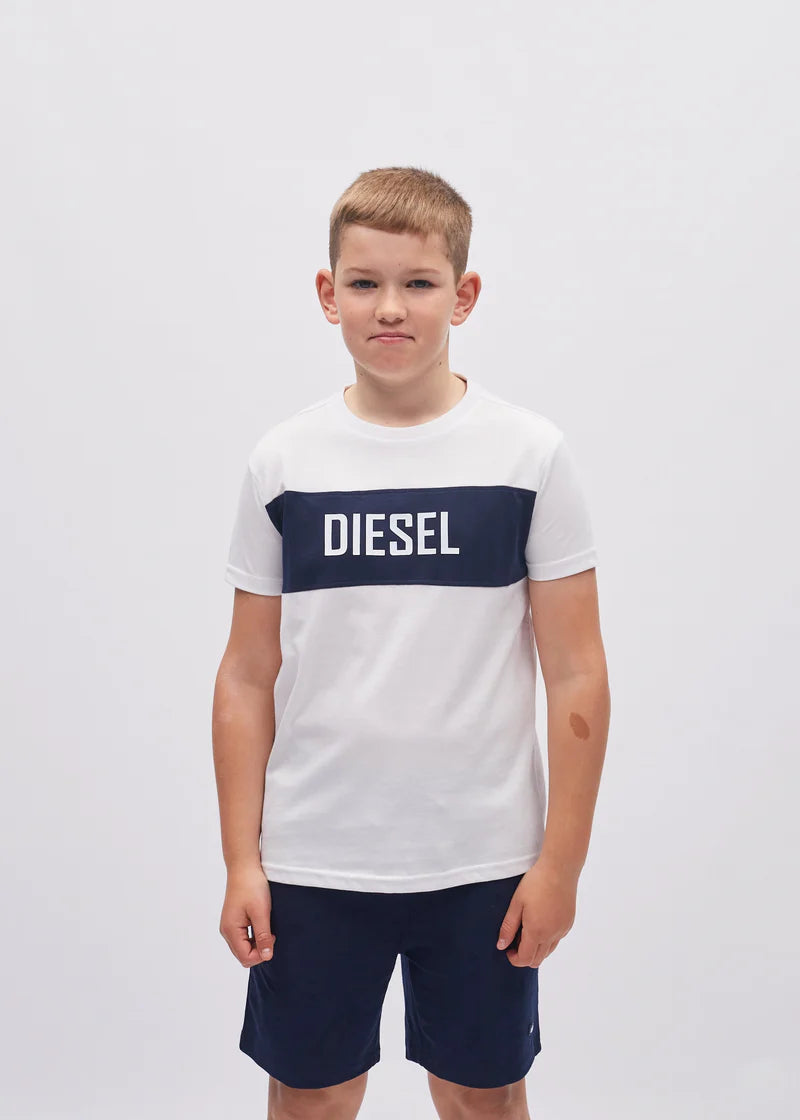 Heath Tee White/Navy