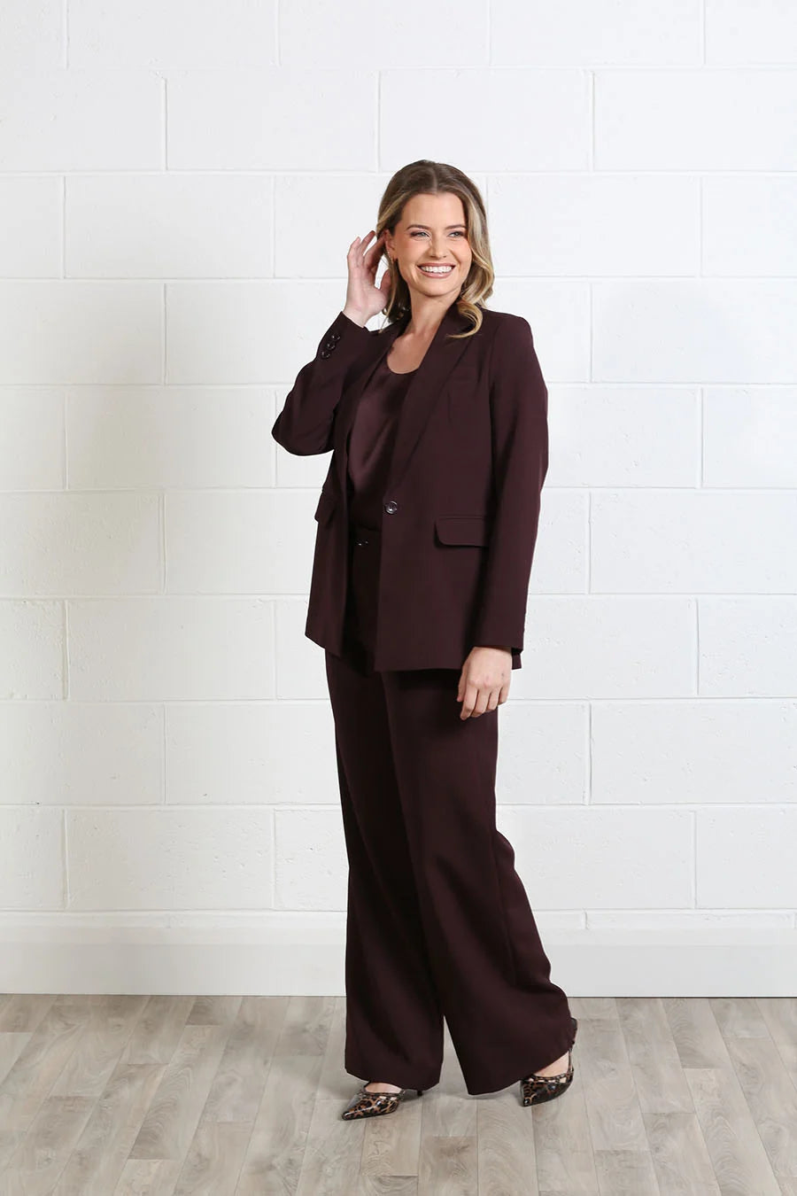 Theresa Trouser Aubergine