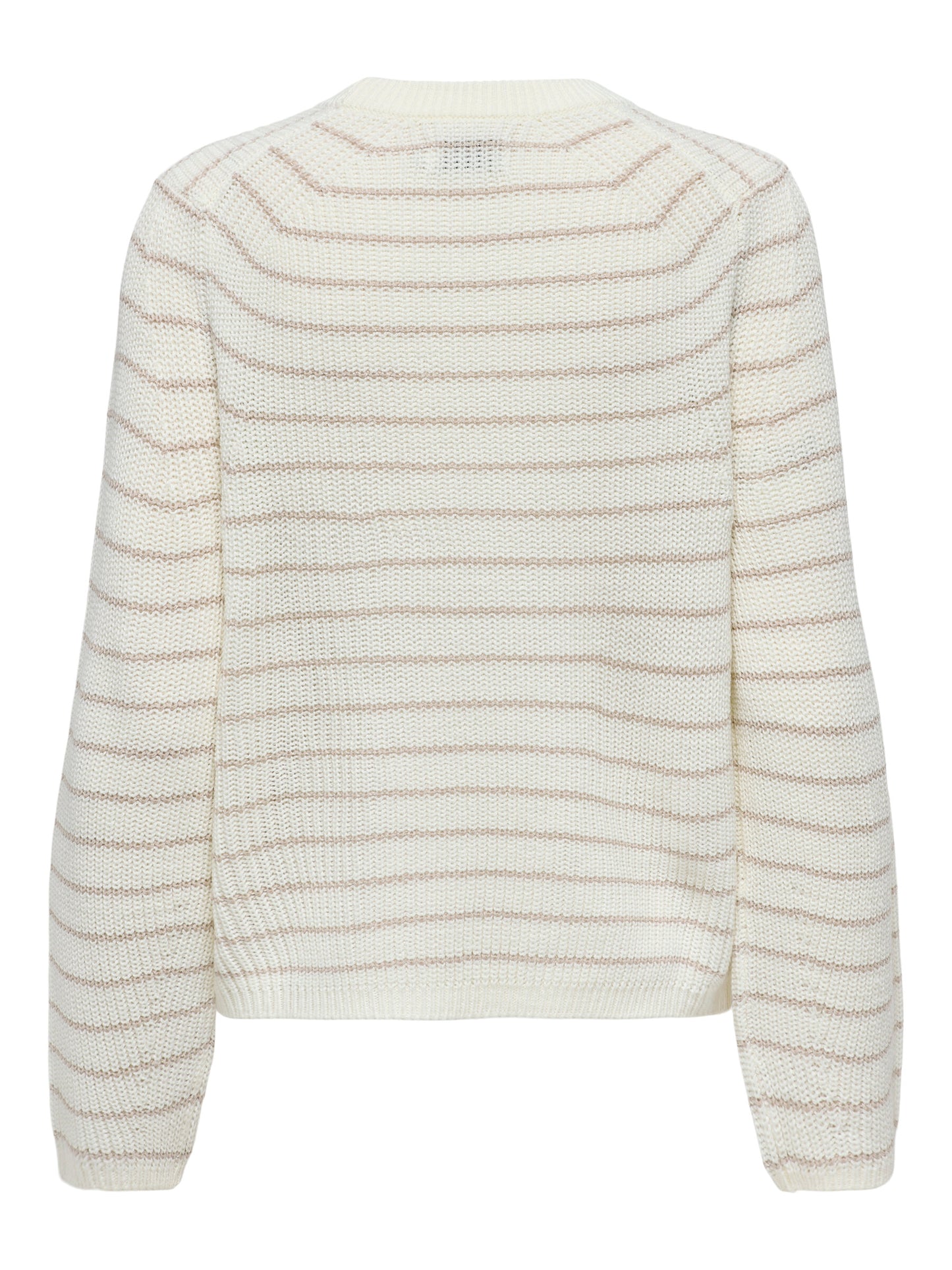 Base L/S O-Neck Pullover Knit Stripe:Pumice Stone