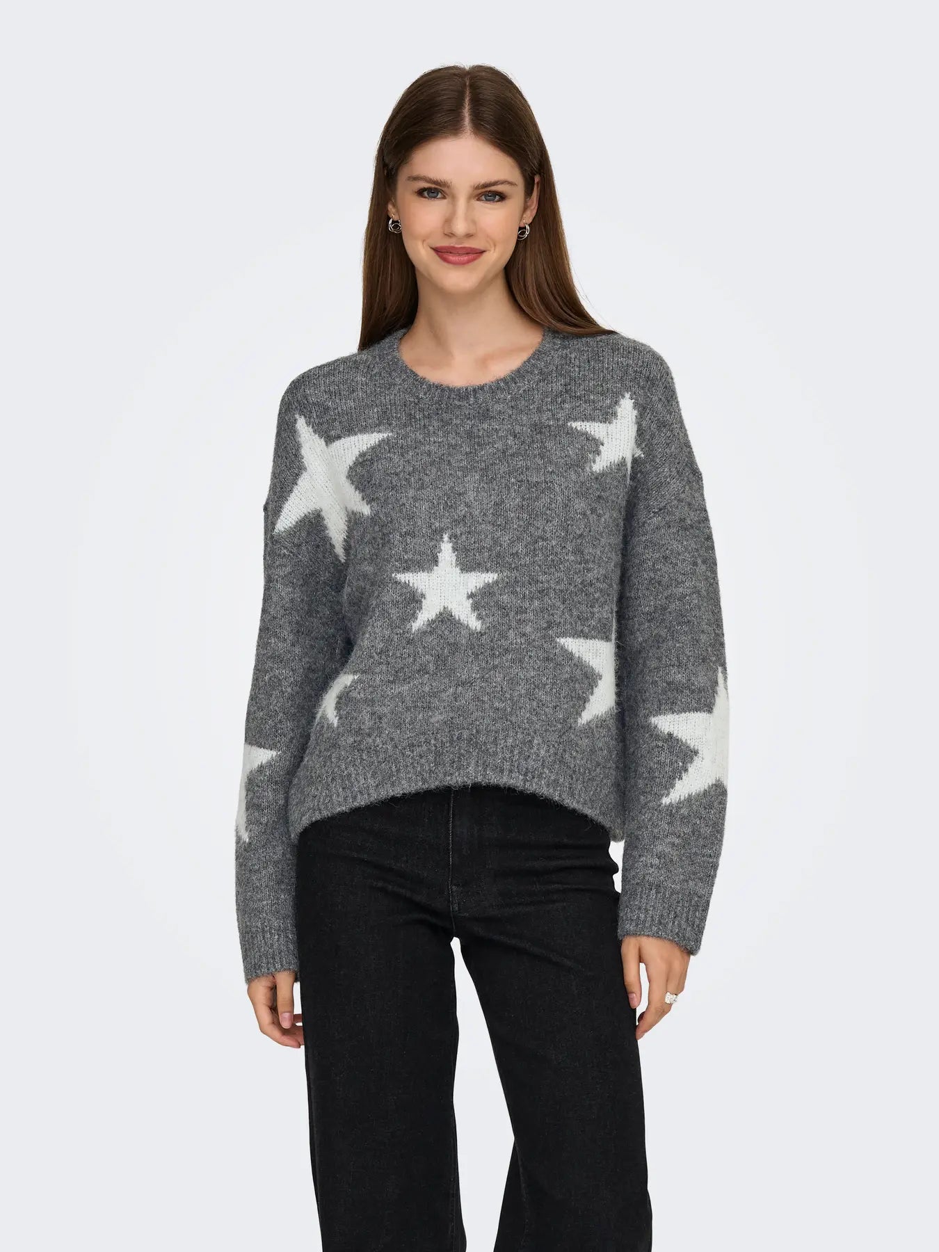 ONLAZU LS STAR O-NECK KNT