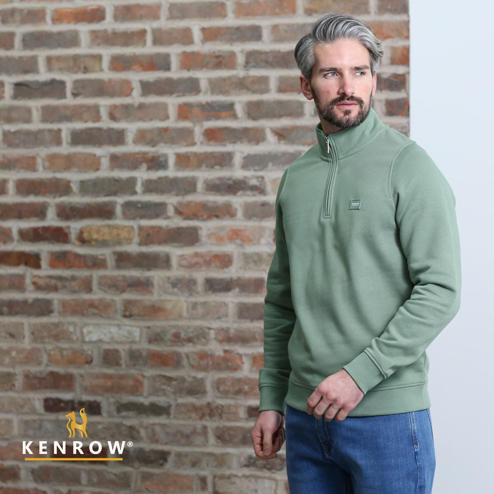 Damon Half Zip Basil