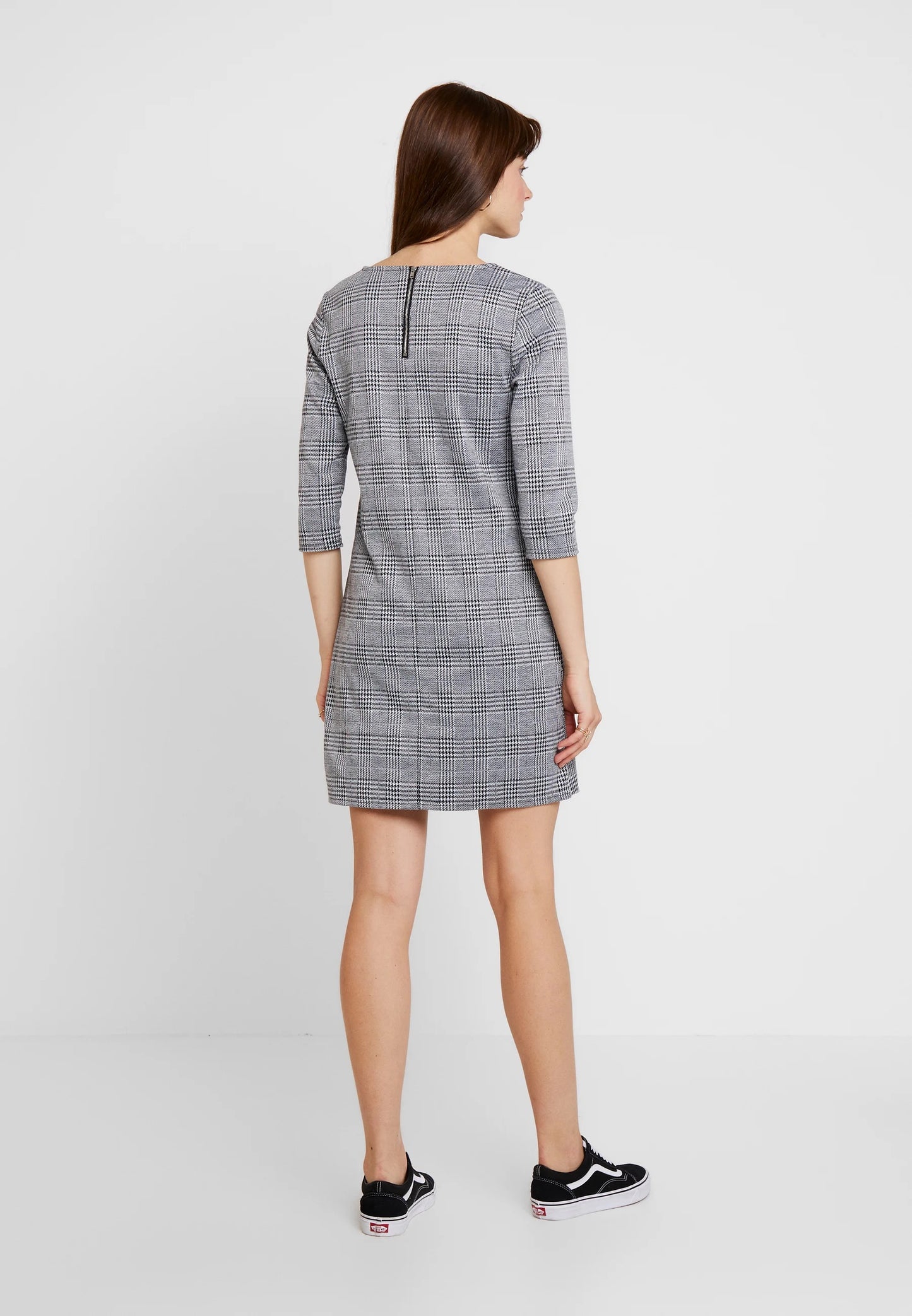 Brilliant Checked Dress Black Cloud Dancer