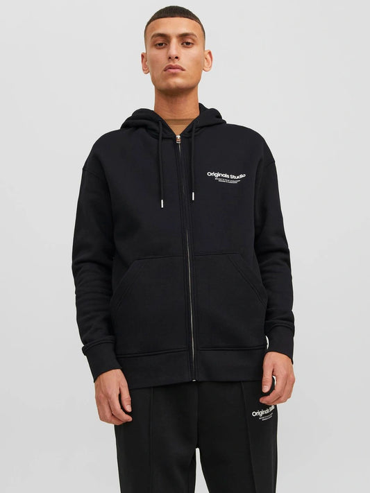 Vesterbro Sweat Zip Hood Black