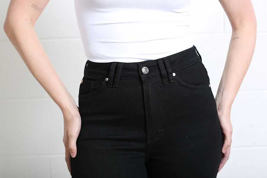 Jane Wide Leg Jean Black