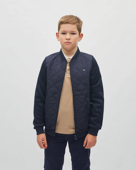 Charlie Hybrid Zip Navy Boys
