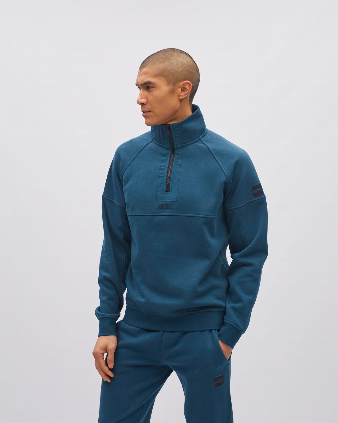 Hatcher Half Zip Ocean Teal