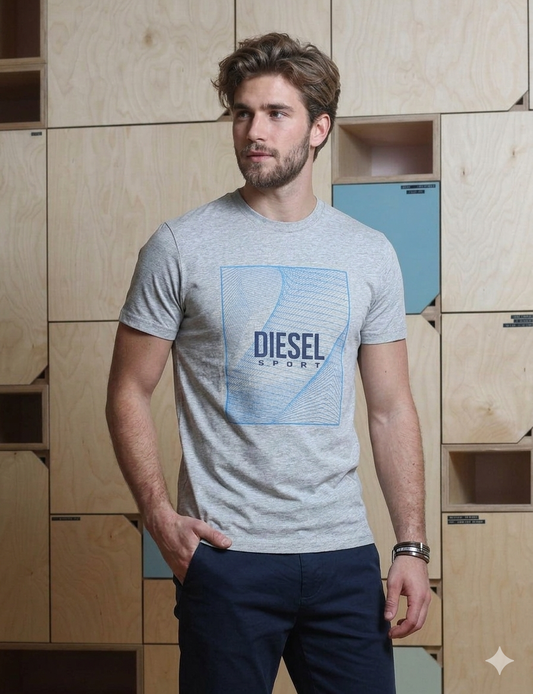 Mateo Tee Grey Melange