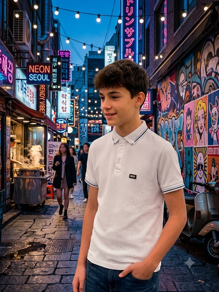 Moore Polo Boys White