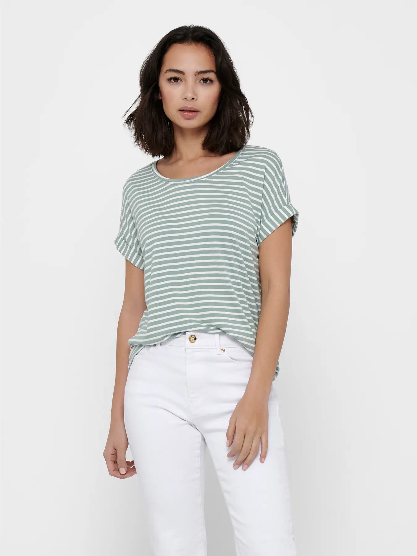ONLMOSTER STRIPE S/S O-NECK TOP