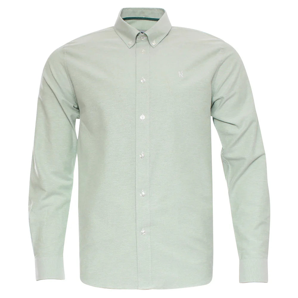 Jagger Oxford Shirt Green Melange