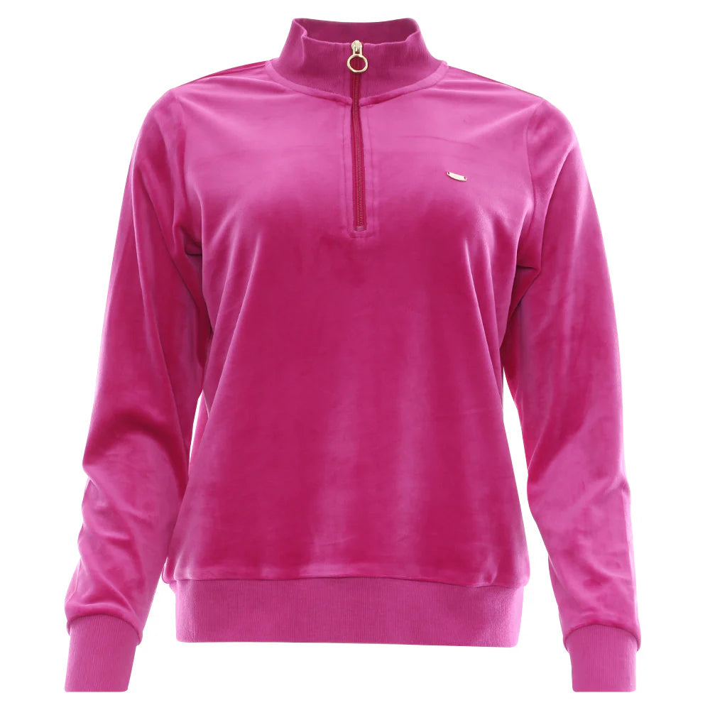 Amina Half Zip Magenta