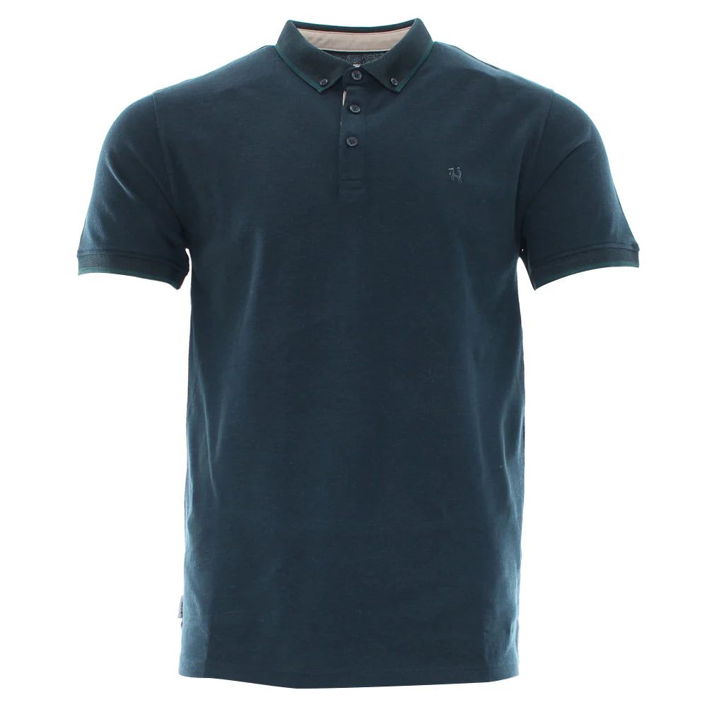 Pedro Polo Teal Birdseye