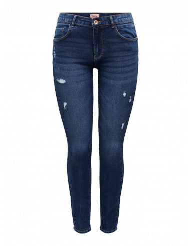 Daisy Reg Push Up Denim Dark Blue Denim