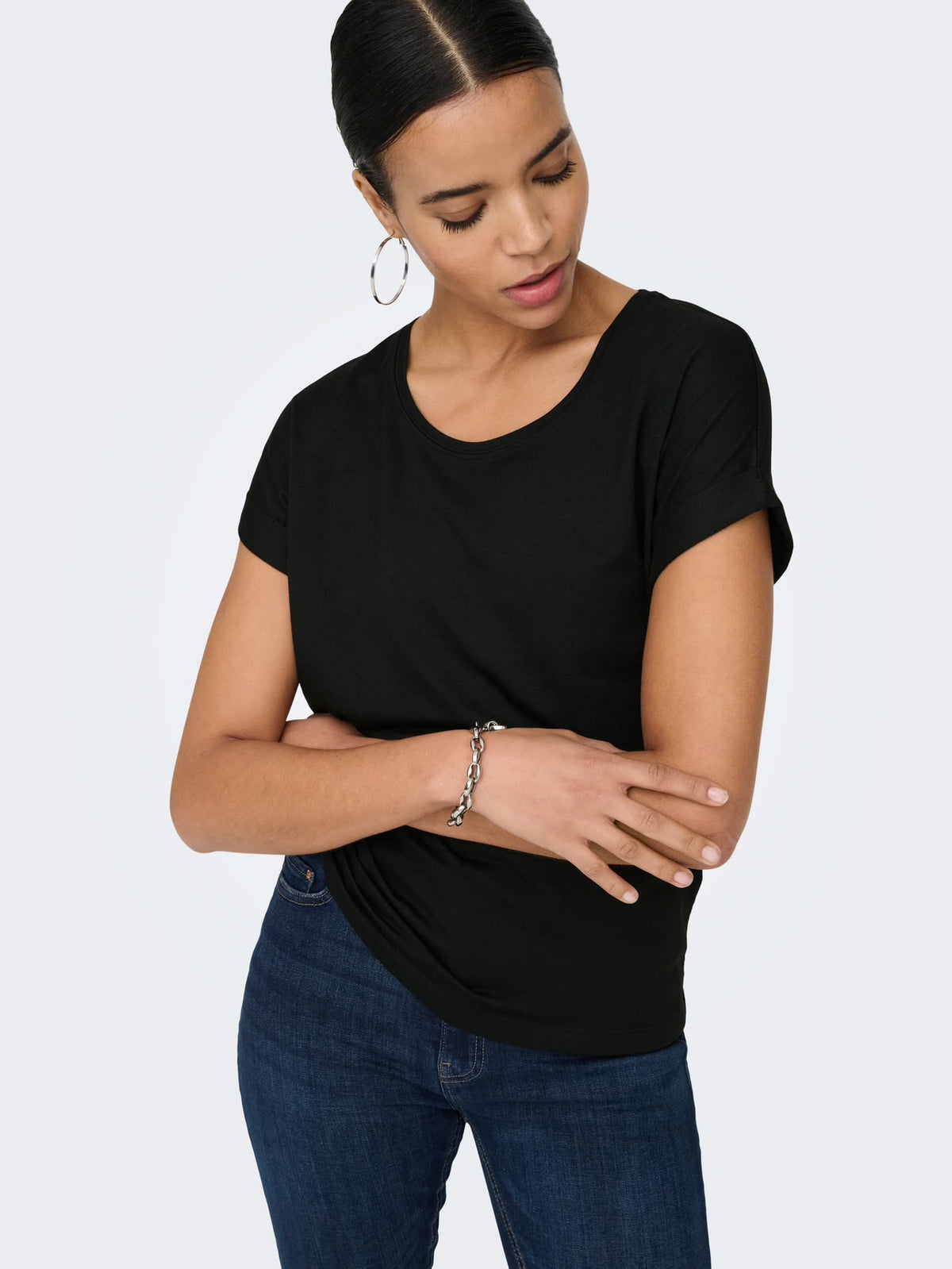 Moster S/S O-Neck Black