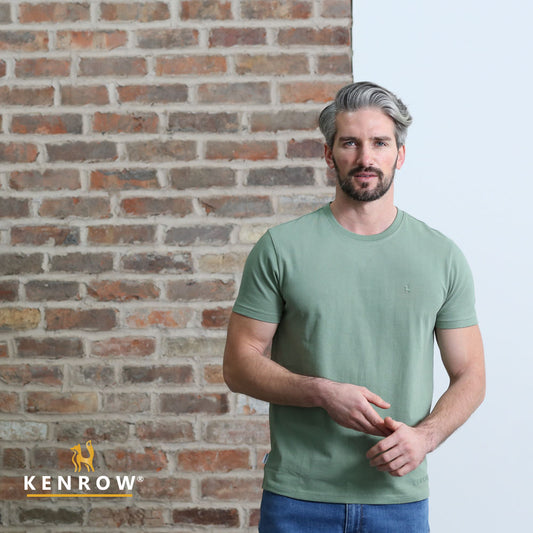 Jax Brushed Tee Basil