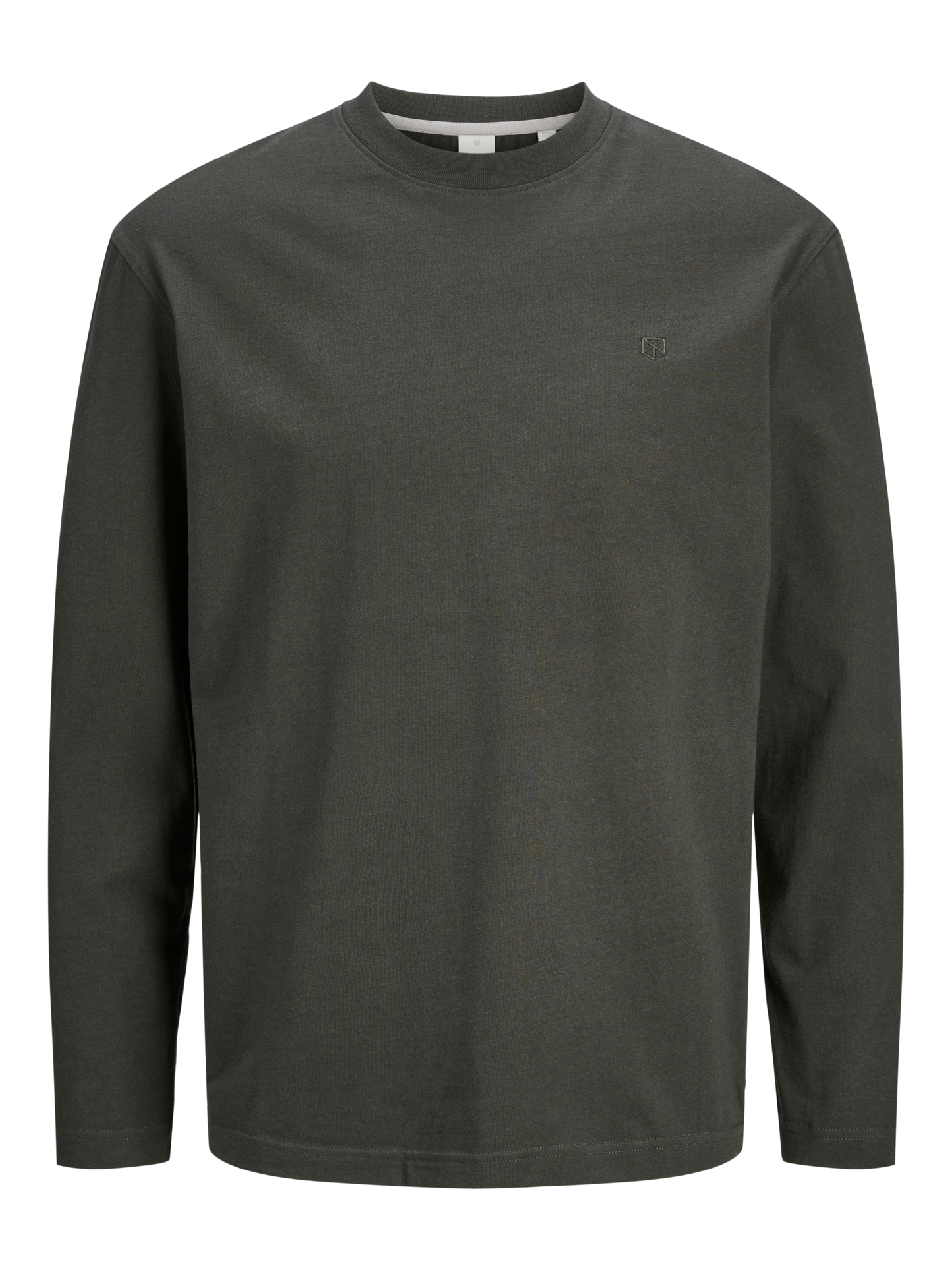 Clogan LS Solid Tee Crew Neck Peat