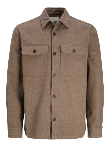 JPRRAYMOND MELANGE SOLID LS OVERSHIRT SN