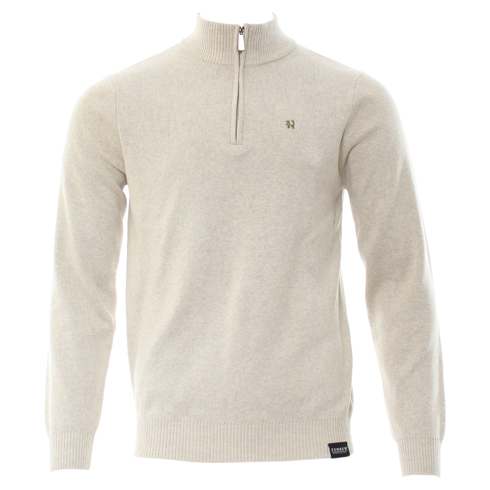 Jason Half Zip Sweat Putty