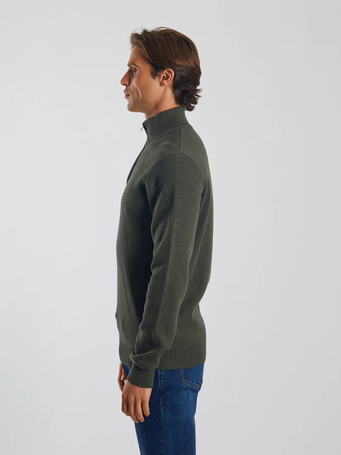 Colter Half Zip Workwear Green Marl