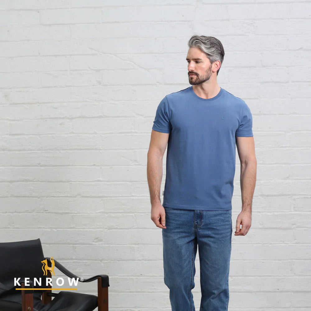 Jax Brushed Tee Denim