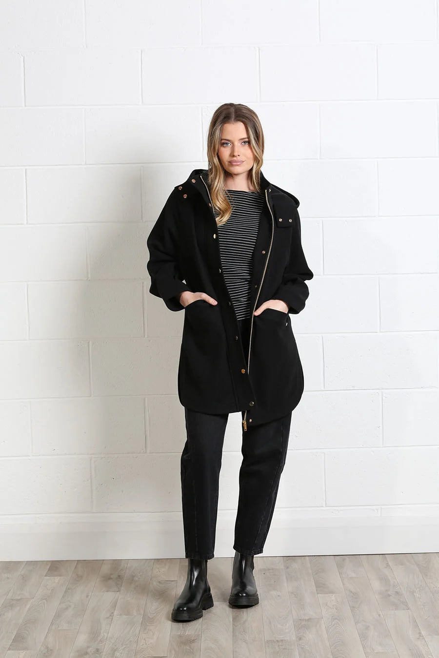 Joanna Coat Black