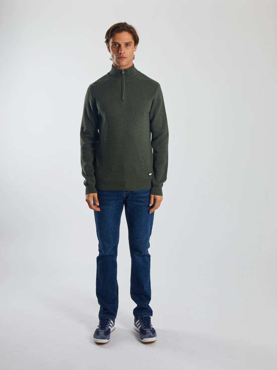 Colter Half Zip Workwear Green Marl