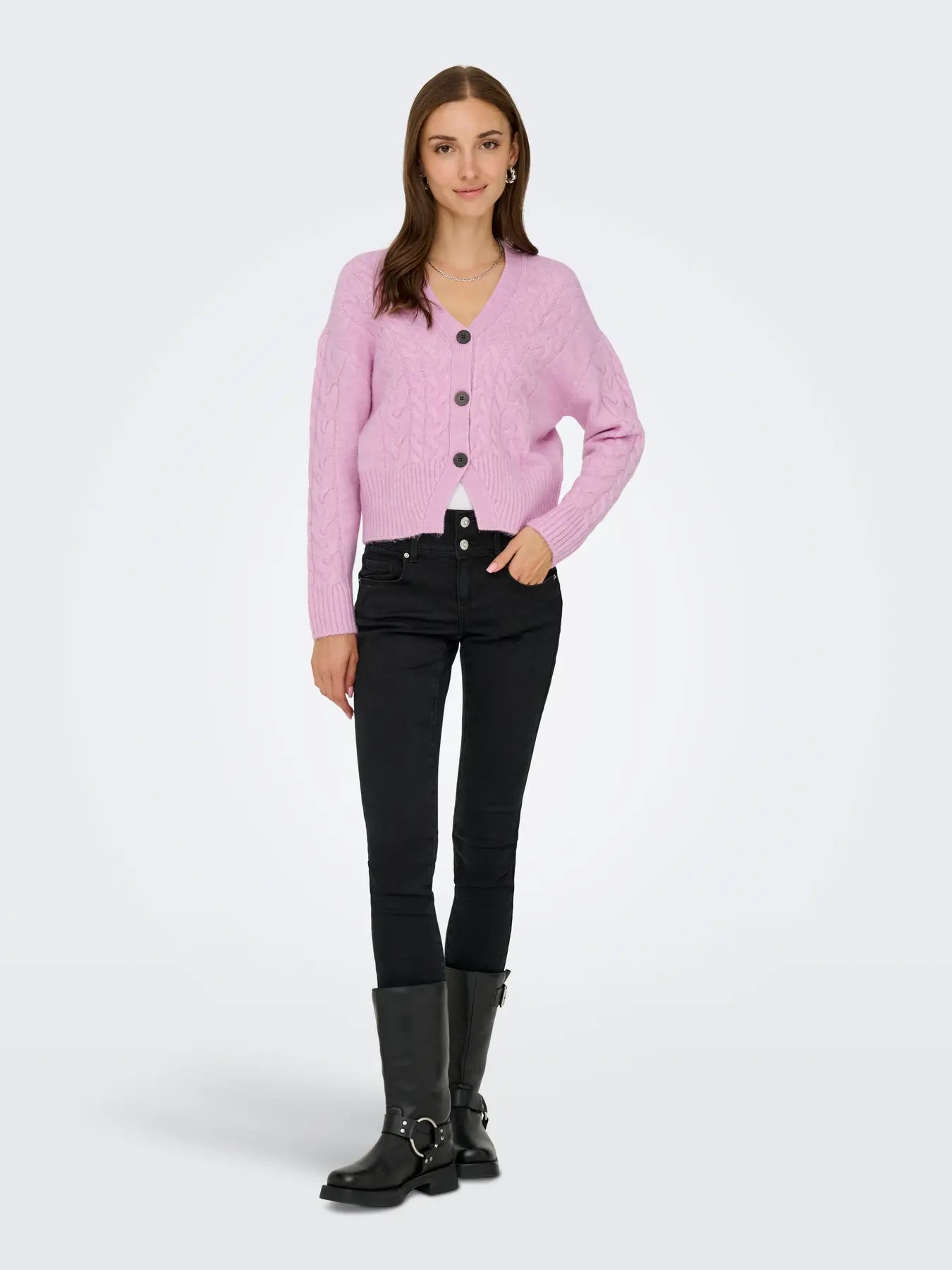 ONLRIO LIFE LS CABLE CARDIGAN KNT