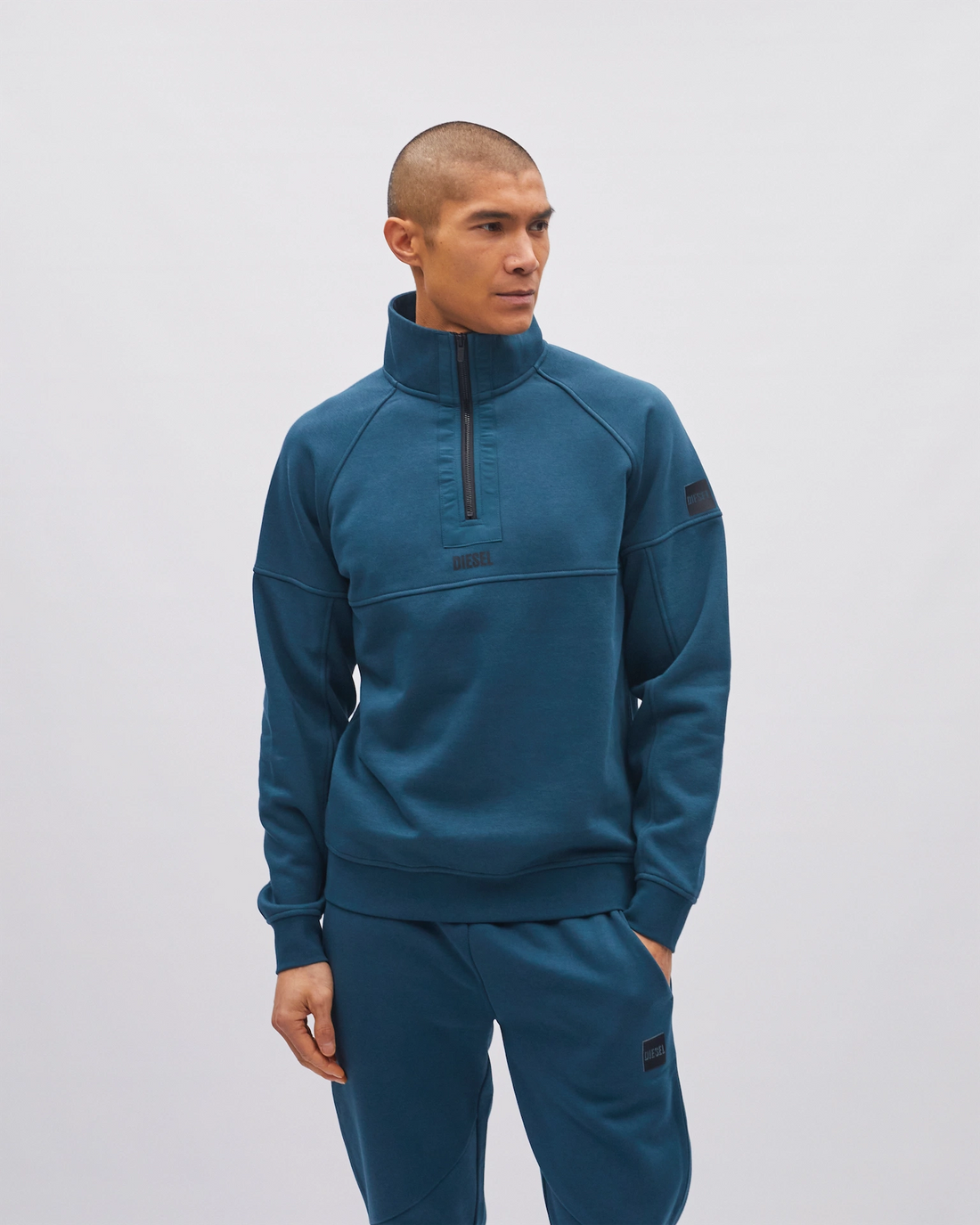 Hatcher Half Zip Ocean Teal