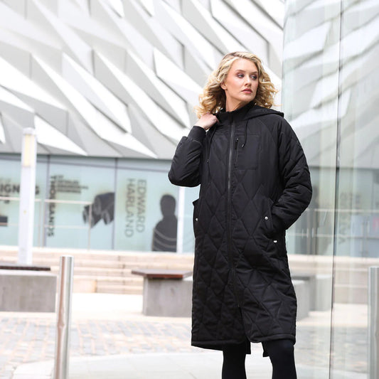 Casey Longline Coat Black