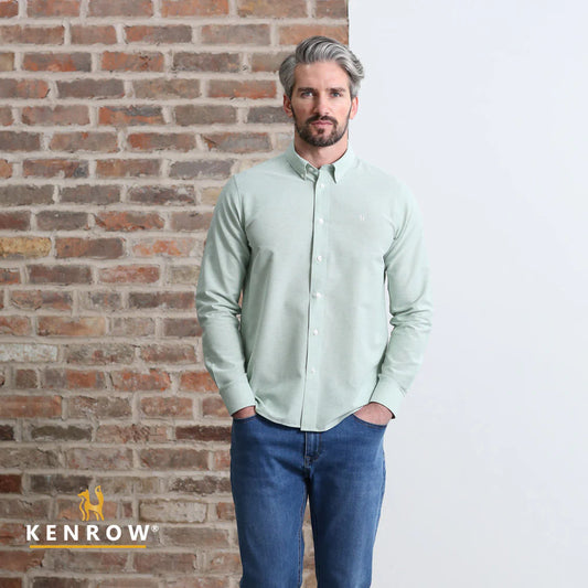 Jagger Oxford Shirt Green Melange