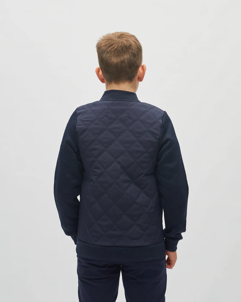 Charlie Hybrid Zip Navy Boys