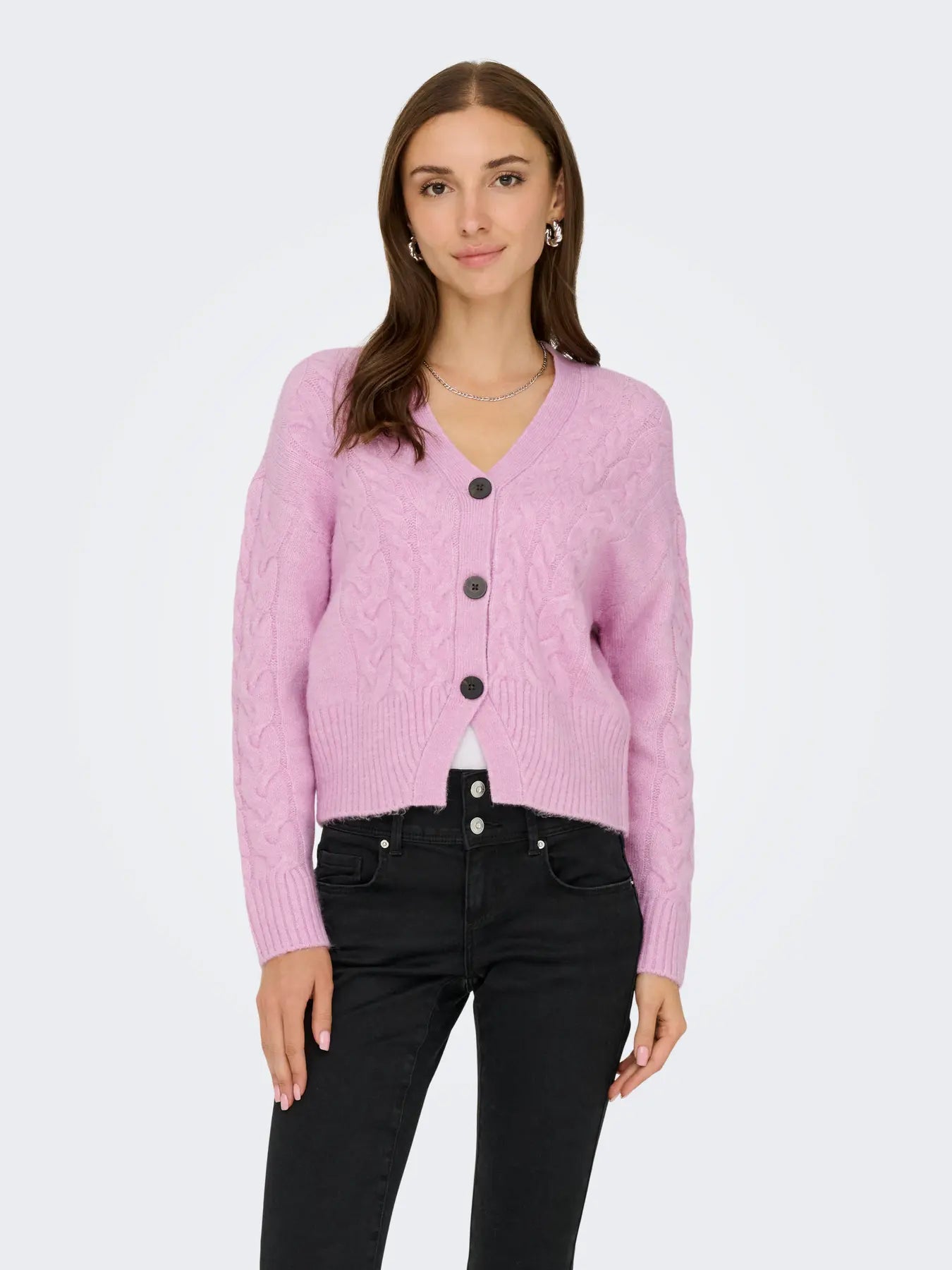 ONLRIO LIFE LS CABLE CARDIGAN KNT