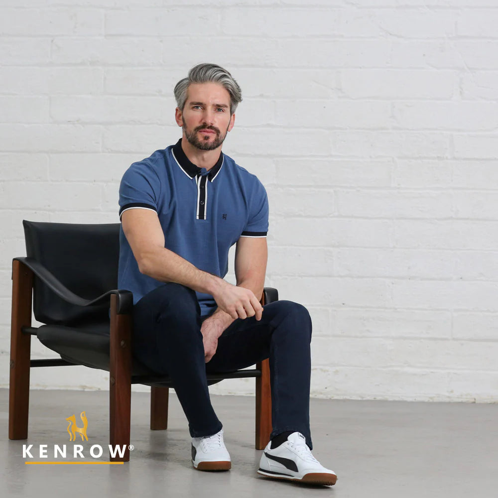 Maddox Straight Jean Inkey Blue