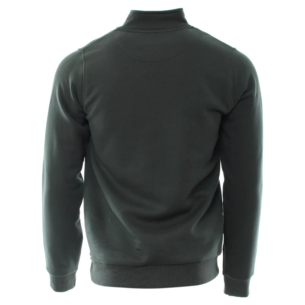 Jerald Half Zip Jumper Teal Melange