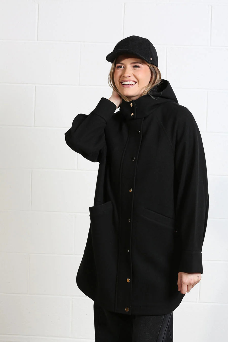 Joanna Coat Black