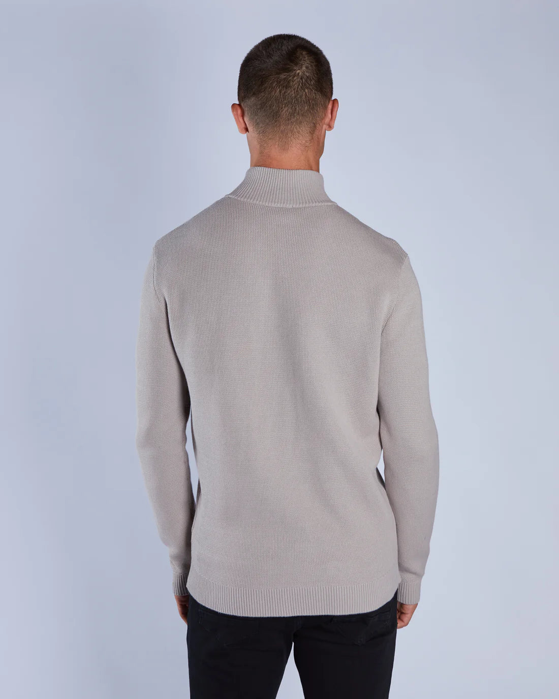 Twain Half Zip Grey Marl Beachcomber