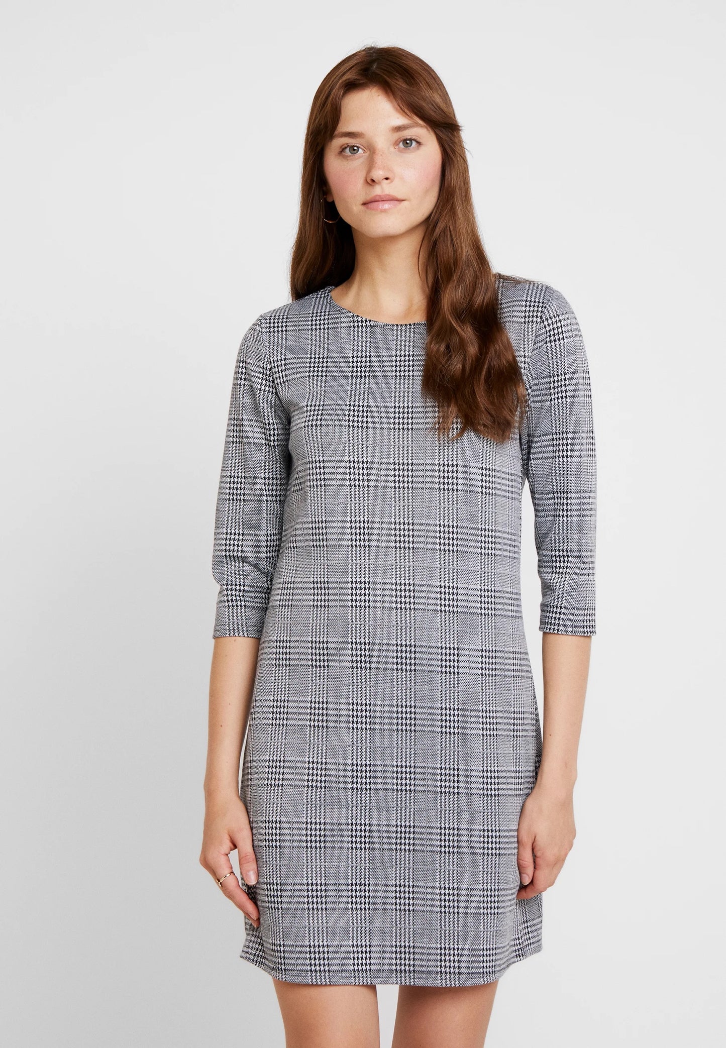 Brilliant Checked Dress Black Cloud Dancer