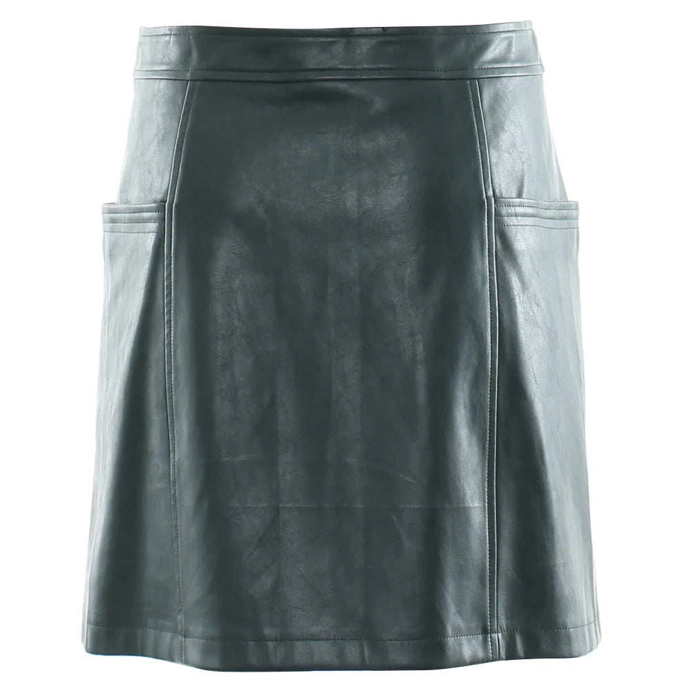 Helia Leather Skirt