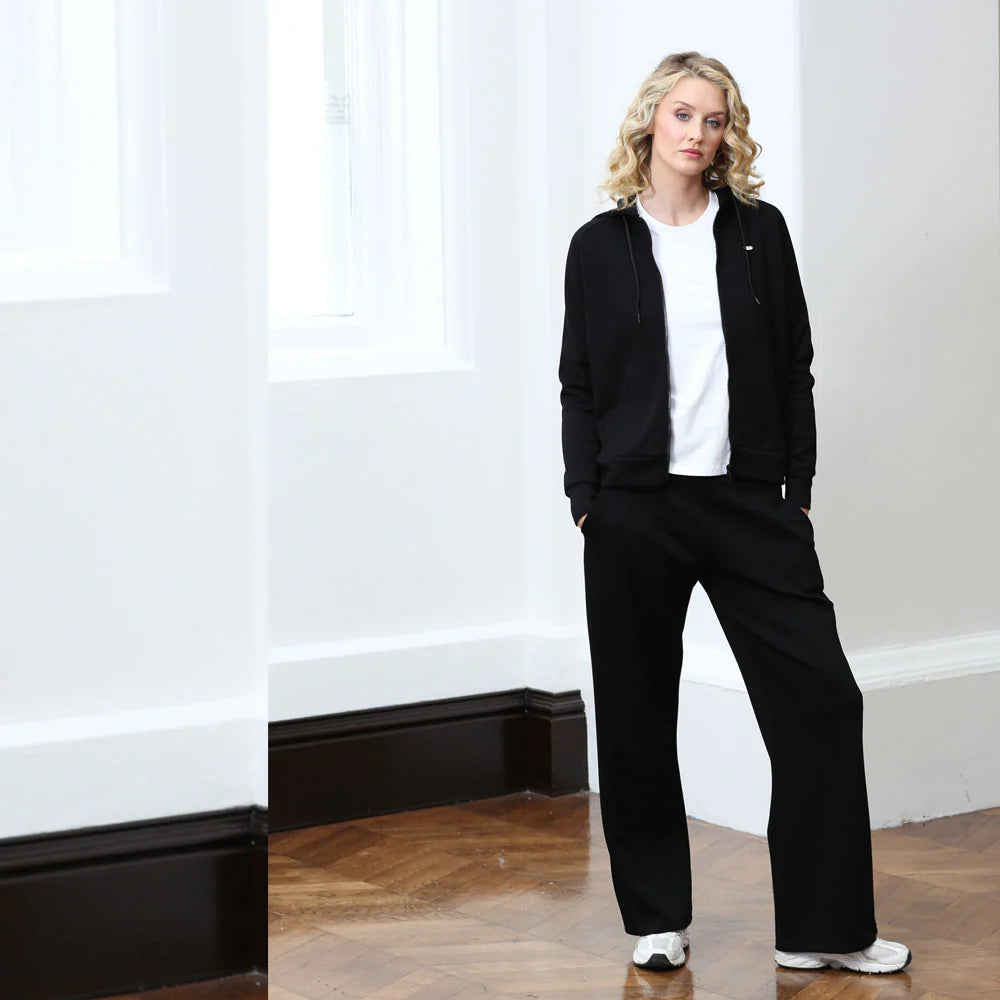 Madison Zip Through Black