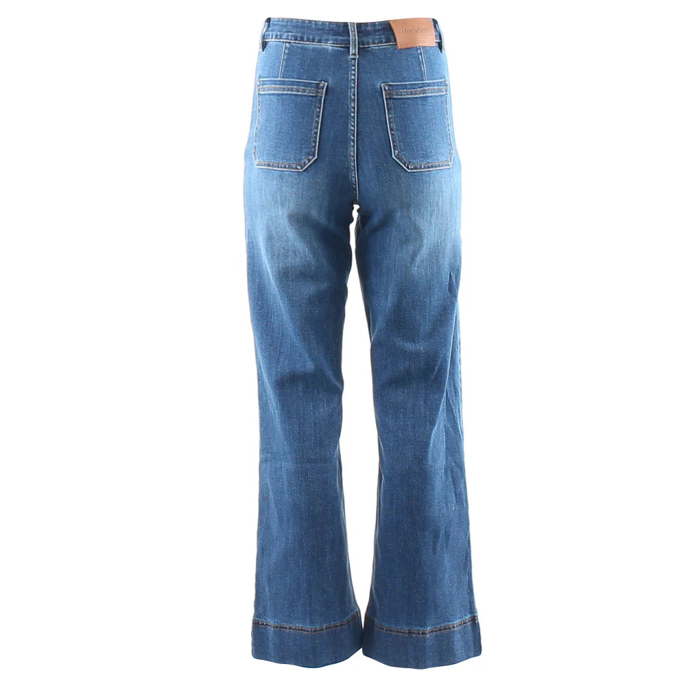 Cristal Wide Jean Mid Wash