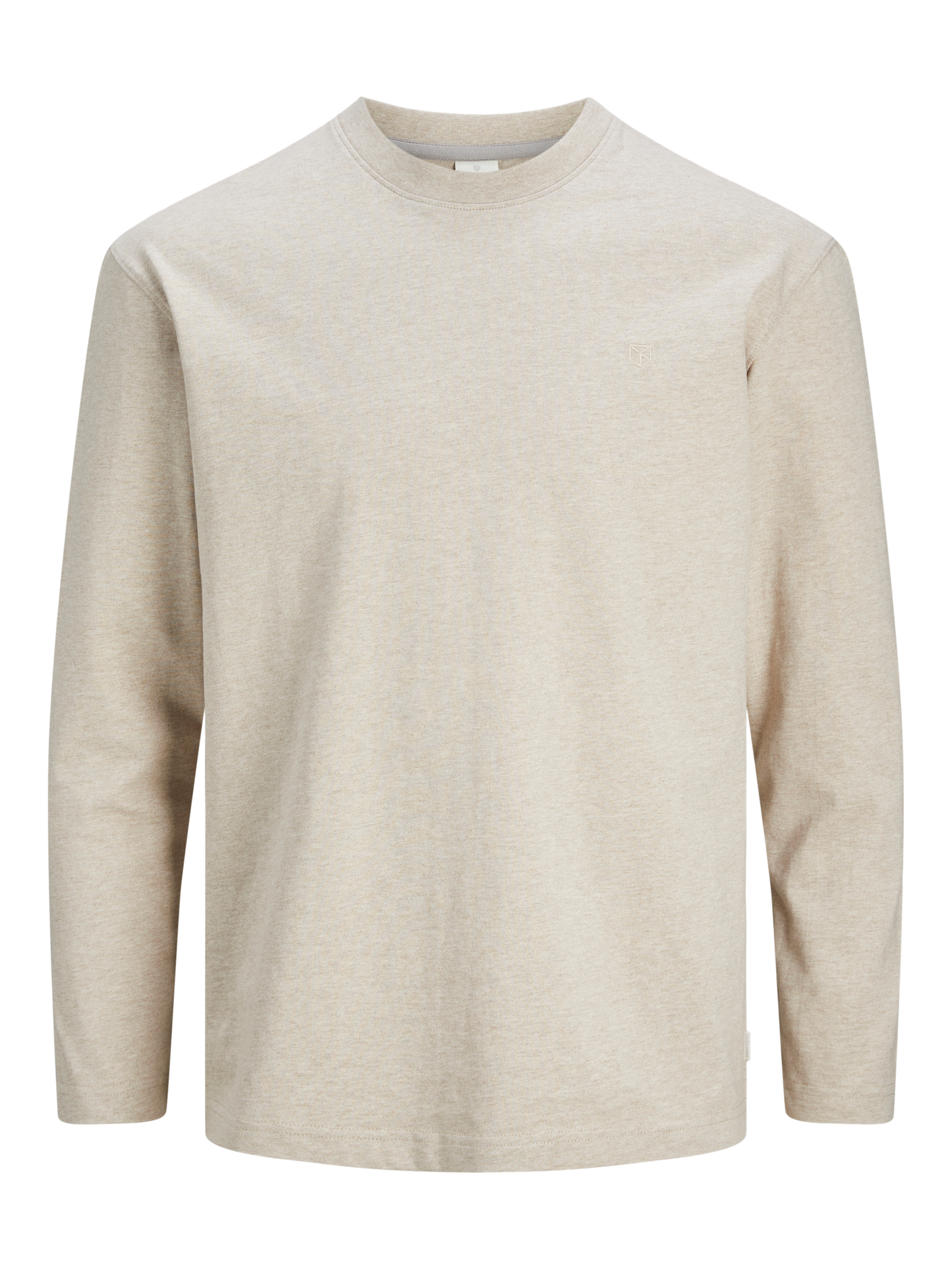 Colgan LS Solid Crew Neck Feather Gray/Melange