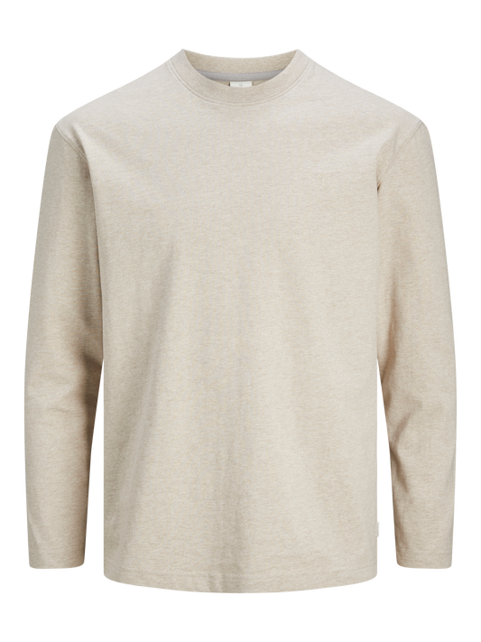 Colgan LS Solid Crew Neck Feather Gray/Melange