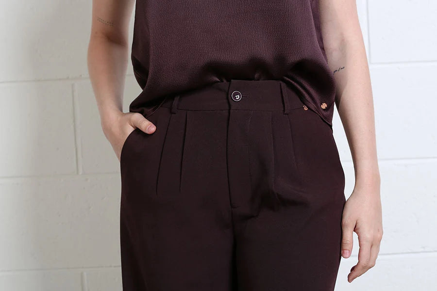 Theresa Trouser Aubergine