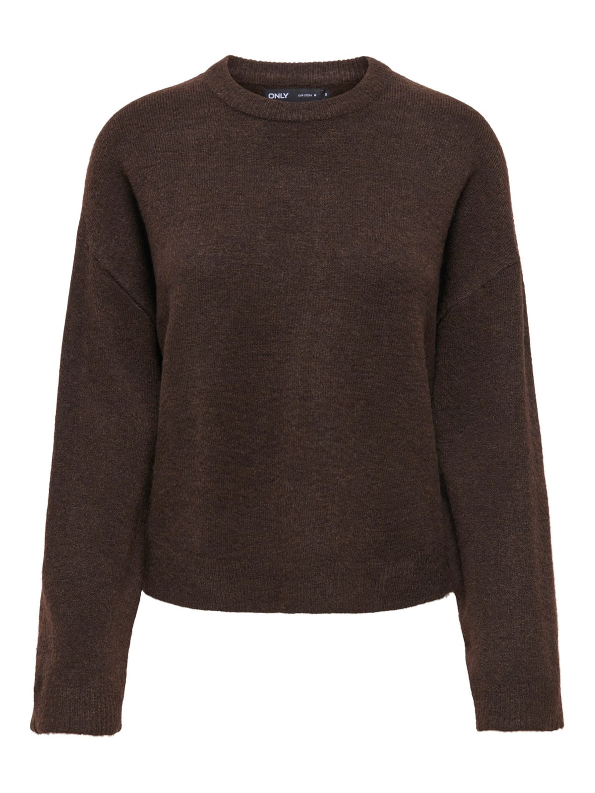 Simoni L/S O-Neck Pullover Coffee Bean/Melange
