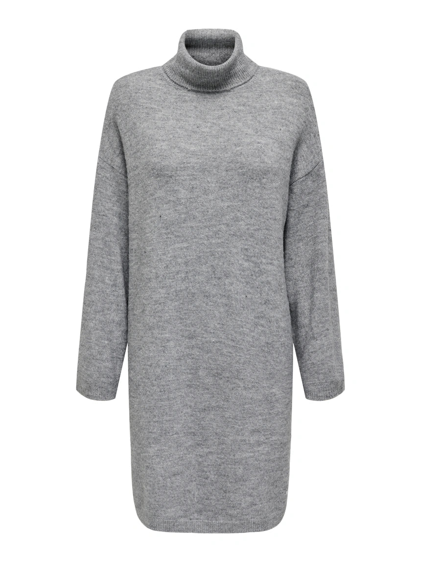 Talio Midi Dress Light Grey Melange