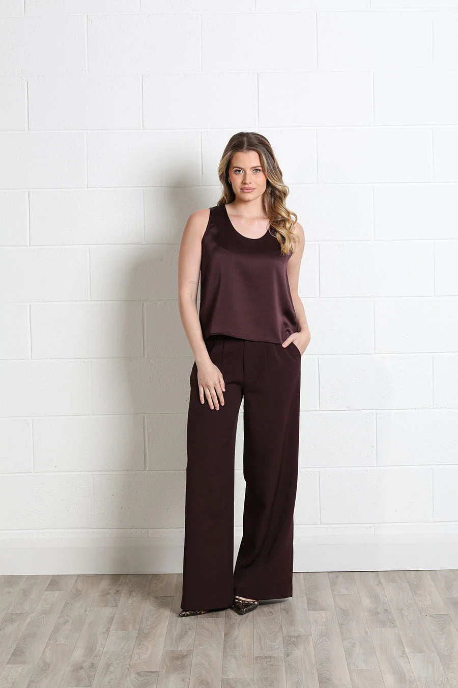 Theresa Trouser Aubergine