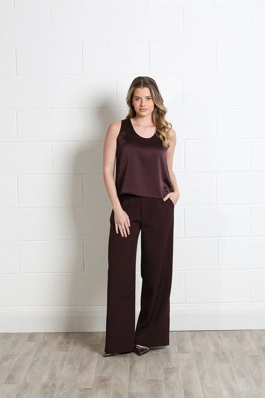 Theresa Trouser Aubergine