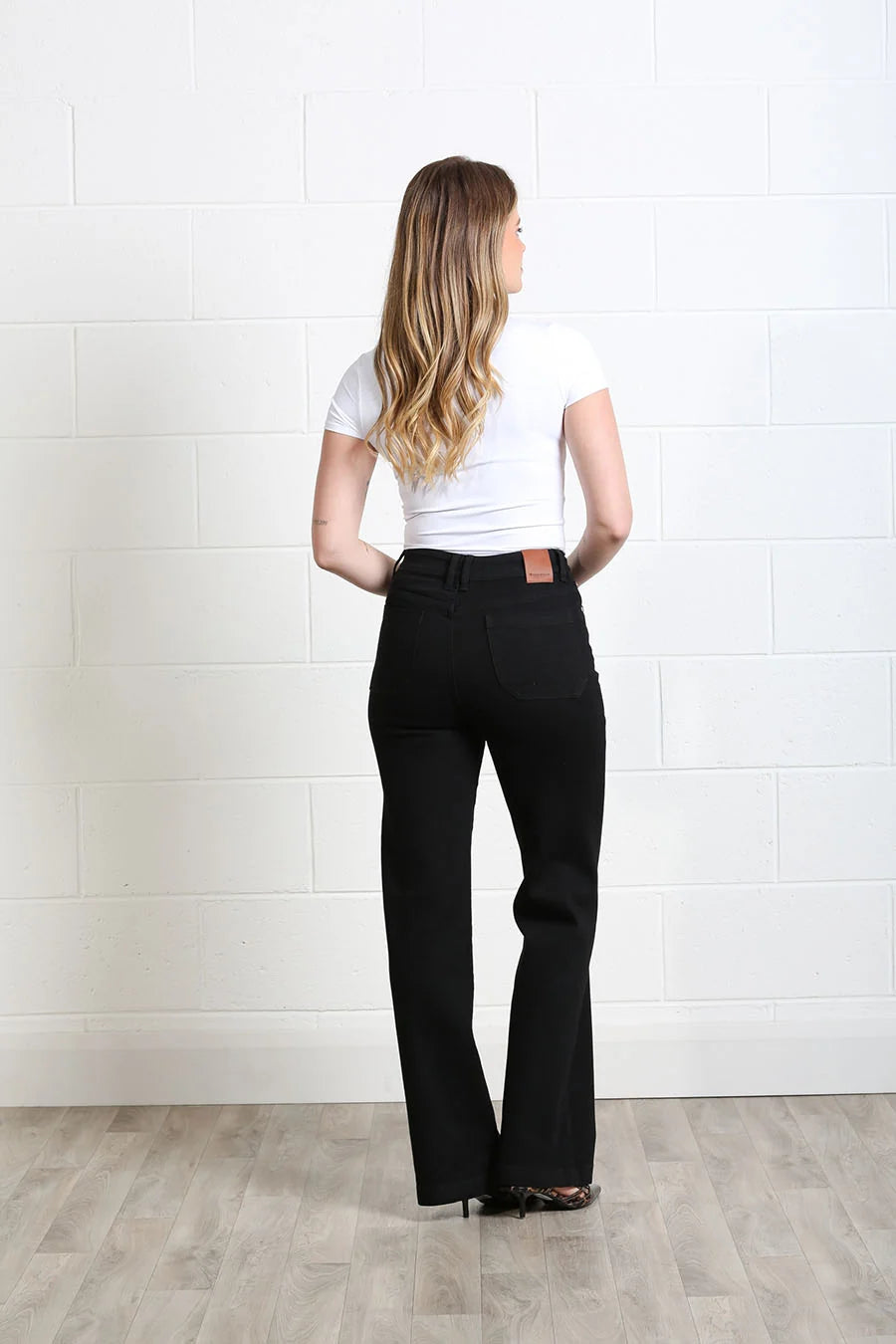 Jane Wide Leg Jean Black
